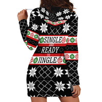 Single Ready To Jingle Christmas Hoodie Dress Xmas Holiday Patterns - Wonder Print Shop