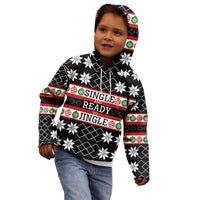 Single Ready To Jingle Christmas Kid Hoodie Xmas Holiday Patterns - Wonder Print Shop