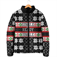 Single Ready To Jingle Christmas Padded Jacket Xmas Holiday Patterns - Wonder Print Shop