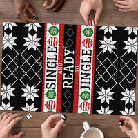 Single Ready To Jingle Christmas Puzzle Xmas Holiday Patterns - Wonder Print Shop