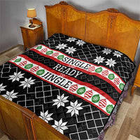 Single Ready To Jingle Christmas Quilt Xmas Holiday Patterns - Wonder Print Shop