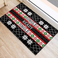 Single Ready To Jingle Christmas Rubber Doormat Xmas Holiday Patterns - Wonder Print Shop