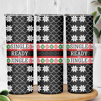 Single Ready To Jingle Christmas Skinny Tumbler Xmas Holiday Patterns - Wonder Print Shop