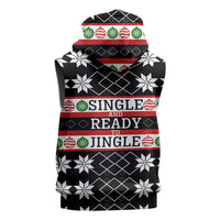 Single Ready To Jingle Christmas Sleeveless Hoodie Xmas Holiday Patterns - Wonder Print Shop