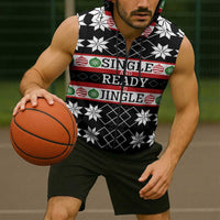 Single Ready To Jingle Christmas Sleeveless Zip Hoodie Xmas Holiday Patterns - Wonder Print Shop