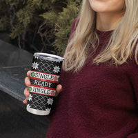 Single Ready To Jingle Christmas Tumbler Cup Xmas Holiday Patterns - Wonder Print Shop