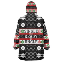 Single Ready To Jingle Christmas Wearable Blanket Hoodie Xmas Holiday Patterns - Wonder Print Shop