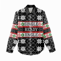 Single Ready To Jingle Christmas Women Casual Shirt Xmas Holiday Patterns - Wonder Print Shop