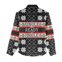 Single Ready To Jingle Christmas Women Casual Shirt Xmas Holiday Patterns - Wonder Print Shop