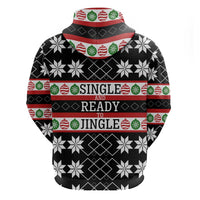 Single Ready To Jingle Christmas Zip Hoodie Xmas Holiday Patterns - Wonder Print Shop