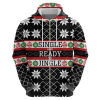 Single Ready To Jingle Christmas Zip Hoodie Xmas Holiday Patterns - Wonder Print Shop