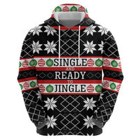 Single Ready To Jingle Christmas Zip Hoodie Xmas Holiday Patterns - Wonder Print Shop