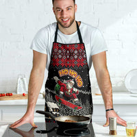 Skater Santa Claus Ho Ho Ho Christmas Apron Xmas Holiday Patterns - Wonder Print Shop