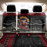 Skater Santa Claus Ho Ho Ho Christmas Back Car Seat Cover Xmas Holiday Patterns - Wonder Print Shop