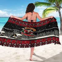 Skater Santa Claus Ho Ho Ho Christmas Sarong Xmas Holiday Patterns - Wonder Print Shop