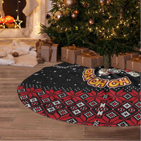 Skater Santa Claus Ho Ho Ho Christmas Tree Skirt Xmas Holiday Patterns - Wonder Print Shop