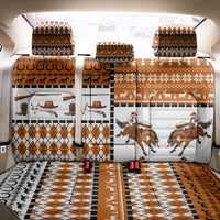 Horse Cowboy Merry Christmas Design Back Car Seat Cover Funny Xmas Holiday Patterns - Wonder Print Shop