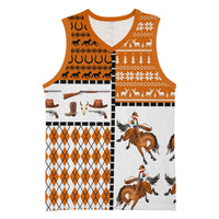 Horse Cowboy Merry Christmas Design Basketball Jersey Funny Xmas Holiday Patterns - Wonder Print Shop