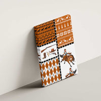 Horse Cowboy Merry Christmas Design Canvas Wall Art Funny Xmas Holiday Patterns - Wonder Print Shop