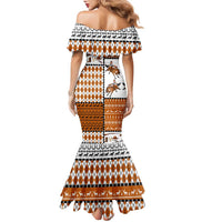 Horse Cowboy Merry Christmas Design Family Matching Mermaid Dress and Hawaiian Shirt Funny Xmas Holiday Patterns - Wonder Print Shop