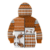 Horse Cowboy Merry Christmas Design Kid Hoodie Funny Xmas Holiday Patterns - Wonder Print Shop