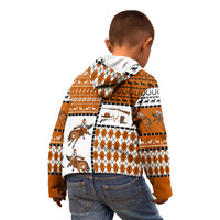 Horse Cowboy Merry Christmas Design Kid Hoodie Funny Xmas Holiday Patterns - Wonder Print Shop