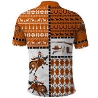 Horse Cowboy Merry Christmas Design Polo Shirt Funny Xmas Holiday Patterns - Wonder Print Shop