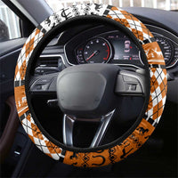 Horse Cowboy Merry Christmas Design Steering Wheel Cover Funny Xmas Holiday Patterns - Wonder Print Shop