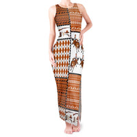 Horse Cowboy Merry Christmas Design Tank Maxi Dress Funny Xmas Holiday Patterns - Wonder Print Shop