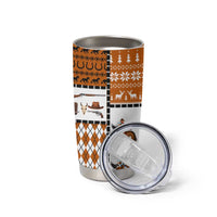 Horse Cowboy Merry Christmas Design Tumbler Cup Funny Xmas Holiday Patterns - Wonder Print Shop