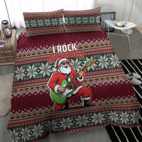 I Rock Jingle Bells Christmas Design Bedding Set Funny Xmas Holiday Patterns - Wonder Print Shop