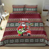 I Rock Jingle Bells Christmas Design Bedding Set Funny Xmas Holiday Patterns - Wonder Print Shop