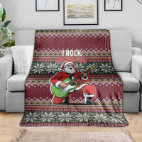 I Rock Jingle Bells Christmas Design Blanket Funny Xmas Holiday Patterns - Wonder Print Shop