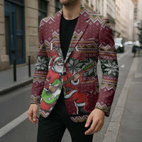 I Rock Jingle Bells Christmas Design Blazer Funny Xmas Holiday Patterns - Wonder Print Shop