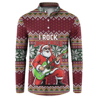 I Rock Jingle Bells Christmas Design Button Sweatshirt Funny Xmas Holiday Patterns - Wonder Print Shop