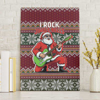 I Rock Jingle Bells Christmas Design Canvas Wall Art Funny Xmas Holiday Patterns - Wonder Print Shop