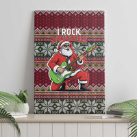 I Rock Jingle Bells Christmas Design Canvas Wall Art Funny Xmas Holiday Patterns - Wonder Print Shop