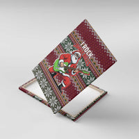 I Rock Jingle Bells Christmas Design Canvas Wall Art Funny Xmas Holiday Patterns - Wonder Print Shop