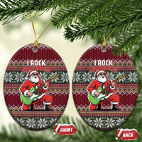 I Rock Jingle Bells Christmas Design Ceramic Ornament Funny Xmas Holiday Patterns - Wonder Print Shop
