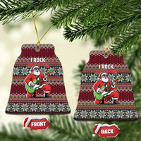 I Rock Jingle Bells Christmas Design Ceramic Ornament Funny Xmas Holiday Patterns - Wonder Print Shop