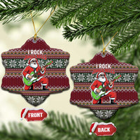 I Rock Jingle Bells Christmas Design Ceramic Ornament Funny Xmas Holiday Patterns - Wonder Print Shop