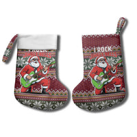 I Rock Jingle Bells Christmas Design Christmas Stocking Funny Xmas Holiday Patterns - Wonder Print Shop