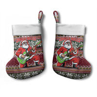 I Rock Jingle Bells Christmas Design Christmas Stocking Funny Xmas Holiday Patterns - Wonder Print Shop