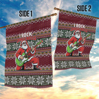 I Rock Jingle Bells Christmas Design Garden Flag Funny Xmas Holiday Patterns - Wonder Print Shop
