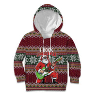 I Rock Jingle Bells Christmas Design Kid Hoodie Funny Xmas Holiday Patterns - Wonder Print Shop