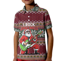 I Rock Jingle Bells Christmas Design Kid Polo Shirt Funny Xmas Holiday Patterns - Wonder Print Shop