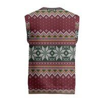 I Rock Jingle Bells Christmas Design Christmas Knitted V-Neck Vest Funny Xmas Holiday Patterns - Wonder Print Shop