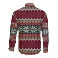 I Rock Jingle Bells Christmas Design Long Sleeve Button Shirt Funny Xmas Holiday Patterns - Wonder Print Shop