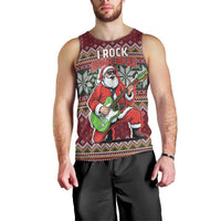 I Rock Jingle Bells Christmas Design Men Tank Top Funny Xmas Holiday Patterns - Wonder Print Shop