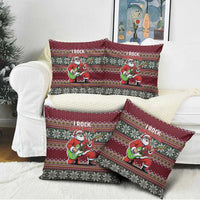I Rock Jingle Bells Christmas Design Pillow Cover Funny Xmas Holiday Patterns - Wonder Print Shop